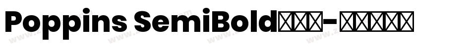 Poppins SemiBold手机版字体转换